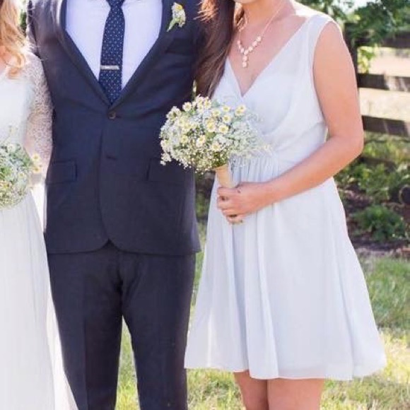 Grey/frost Formal Dress from a wedding. - Picture 2 of 3